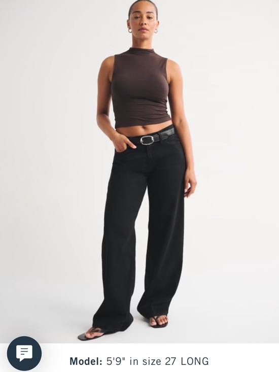 Abercrombie & Fitch Denim - Abercrombie Low Rise Baggy Jeans (Curve) in Black